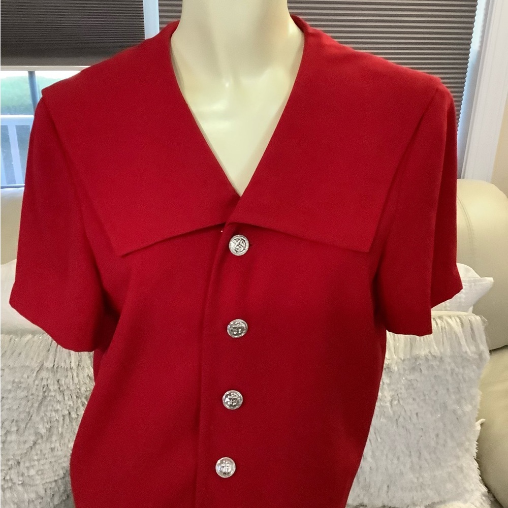 Positive Attitude Red Blouse